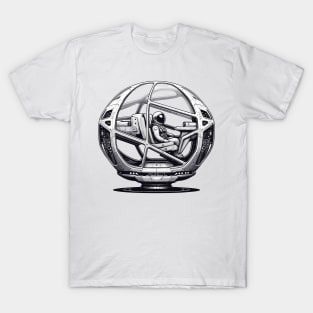 Interstellar Transit: Quantum Teleportation Pod T-Shirt